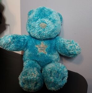 Paramount Star Blue/Silver Bear 2005 Stuffed Animal Paramount Parks